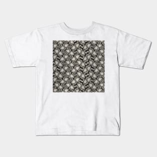 Wiggle Room (black and white pattern) Kids T-Shirt